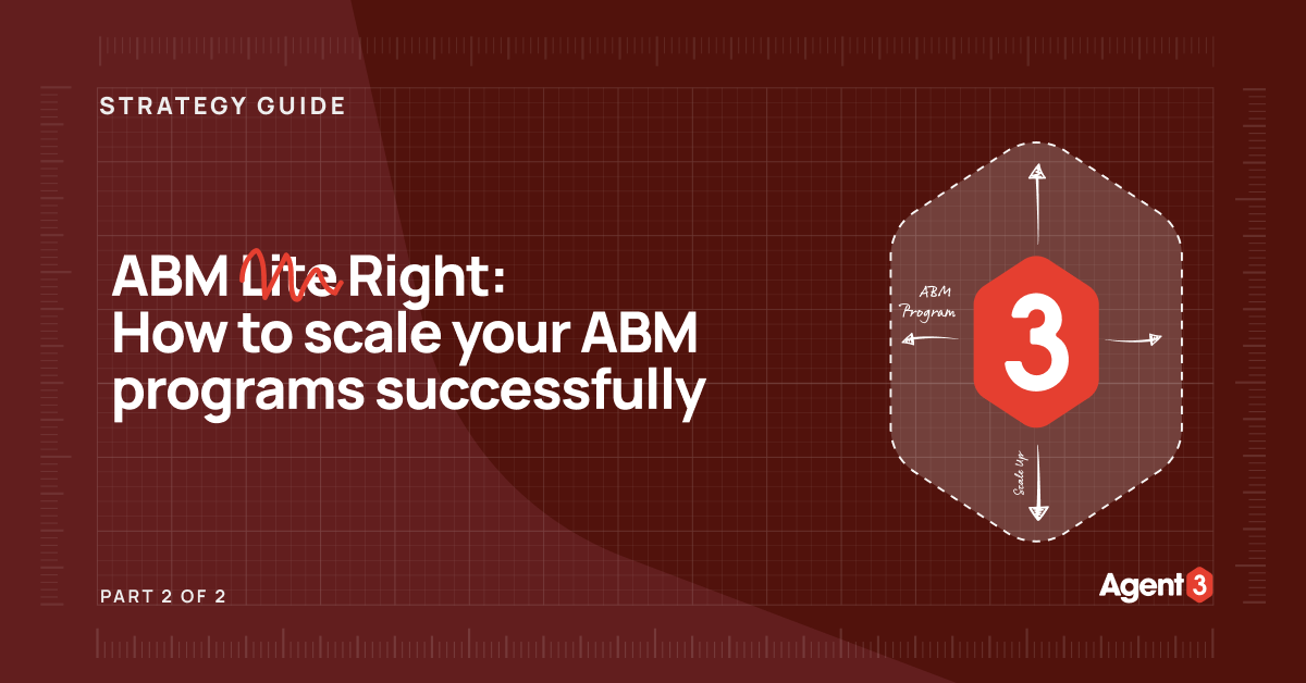 How to scale your ABM programs [Part 2 of 2]